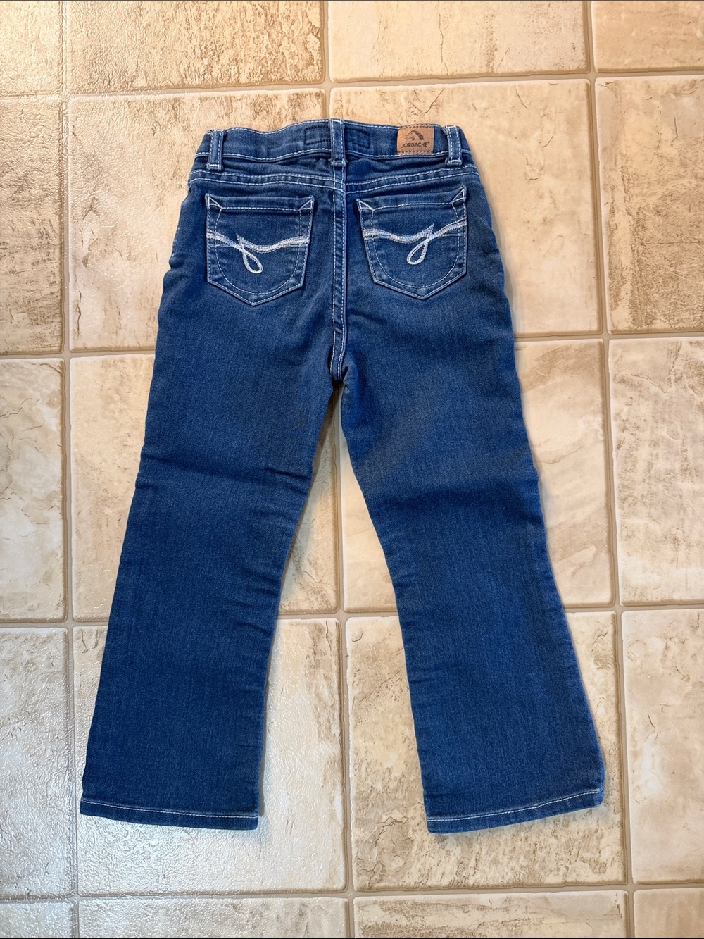 Girls' Dark Blue Boot Cut Jeans